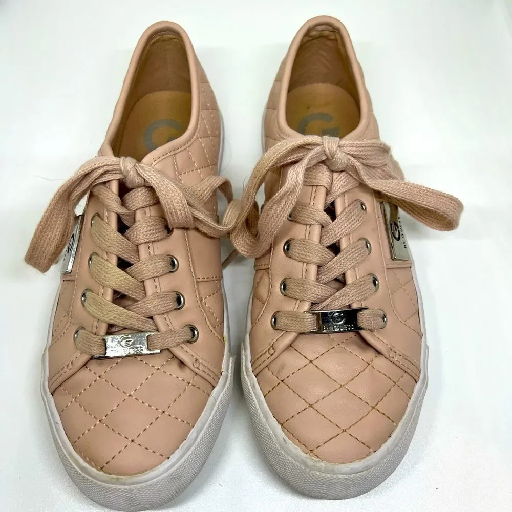 G by Guess Pink Laced up Sneakers Size 7m